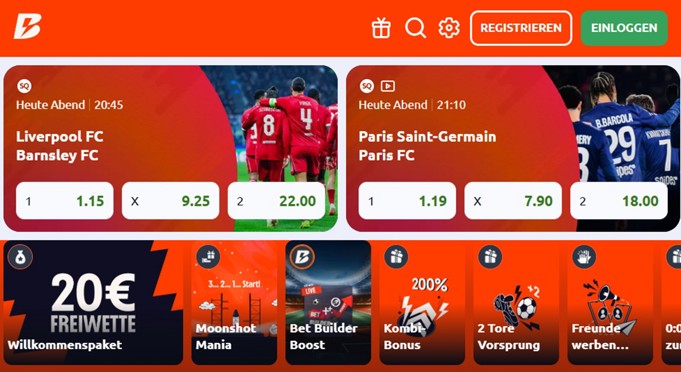 Betano Live-Wetten